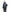 Men's down filled overcoat with premium washable Japanese DWR leather on both shoulders in Heather Charcoal or H Black