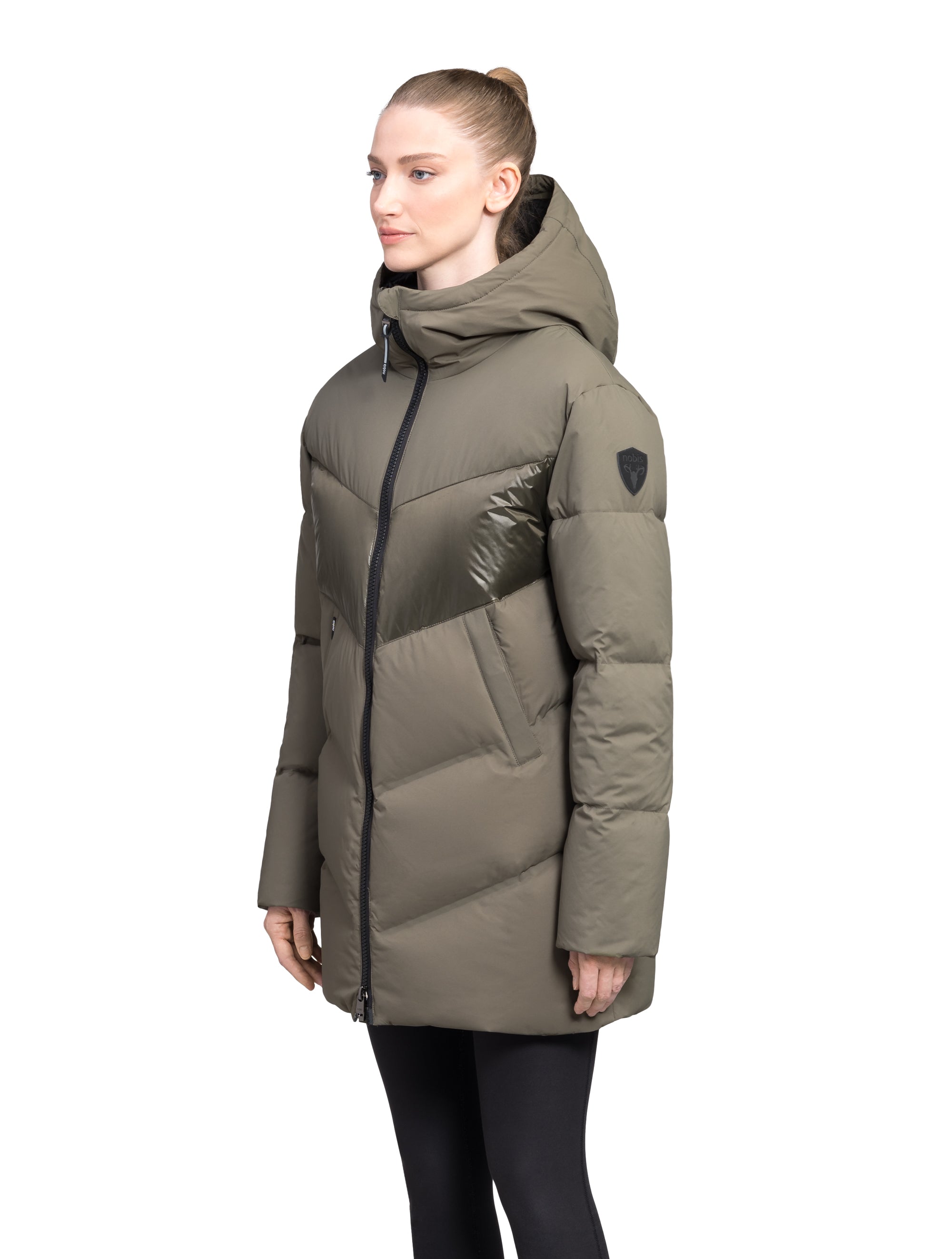 Isla Women s Chevron Quilted Puffer Jacket