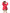 Kid's hip length fishtail rain jacket with hood in Red