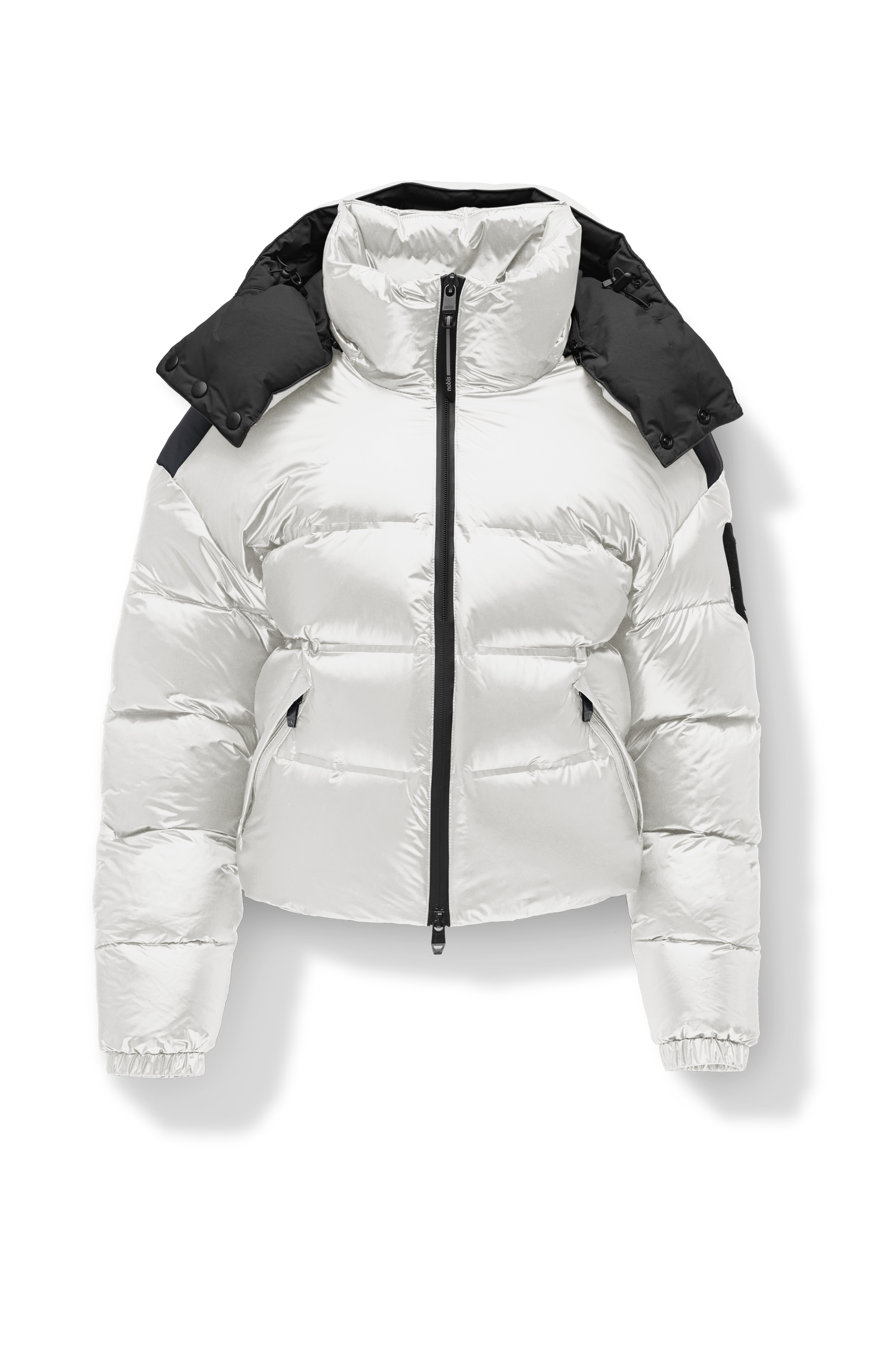Womens white puffer hot sale jacket
