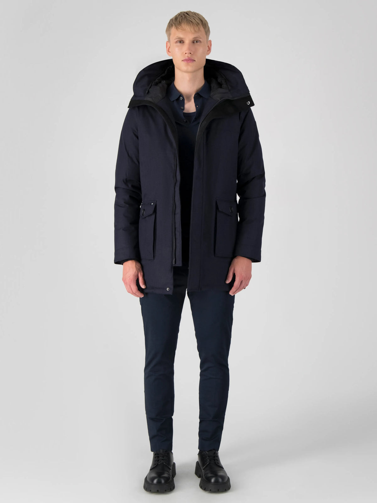 Yves Men's Parka - Navy