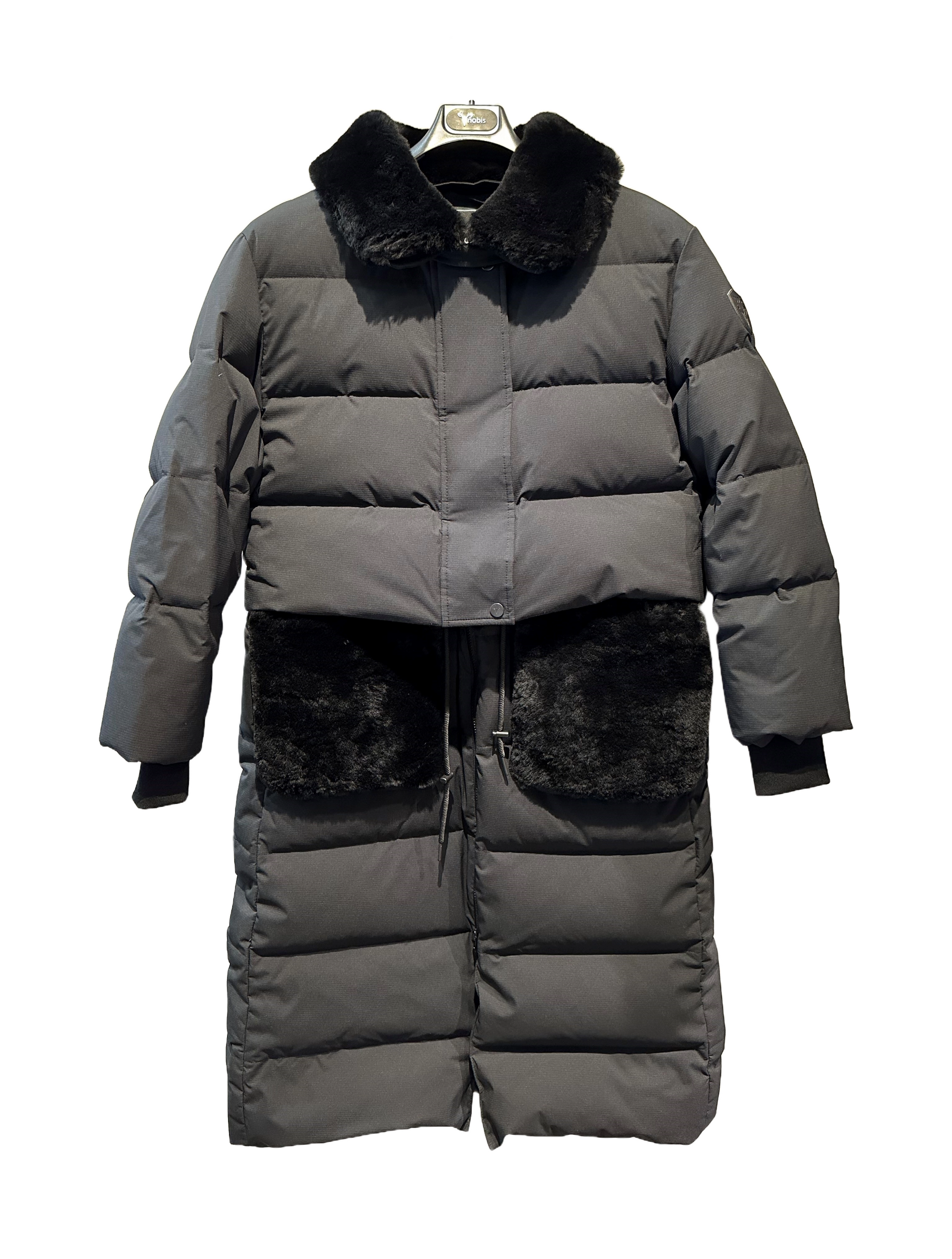 Knee length outlet quilted coat