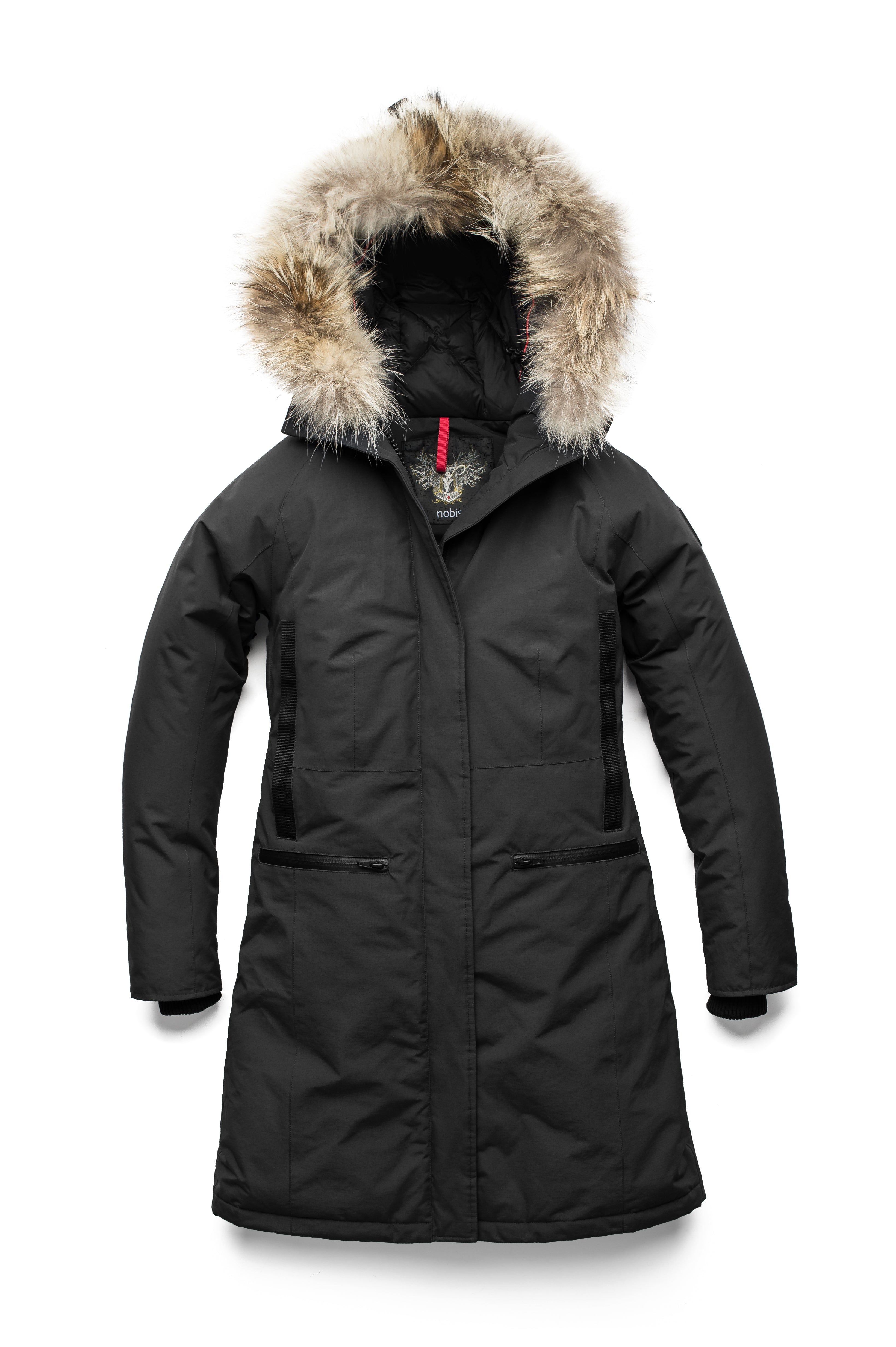 Women's fitted hot sale parka coats