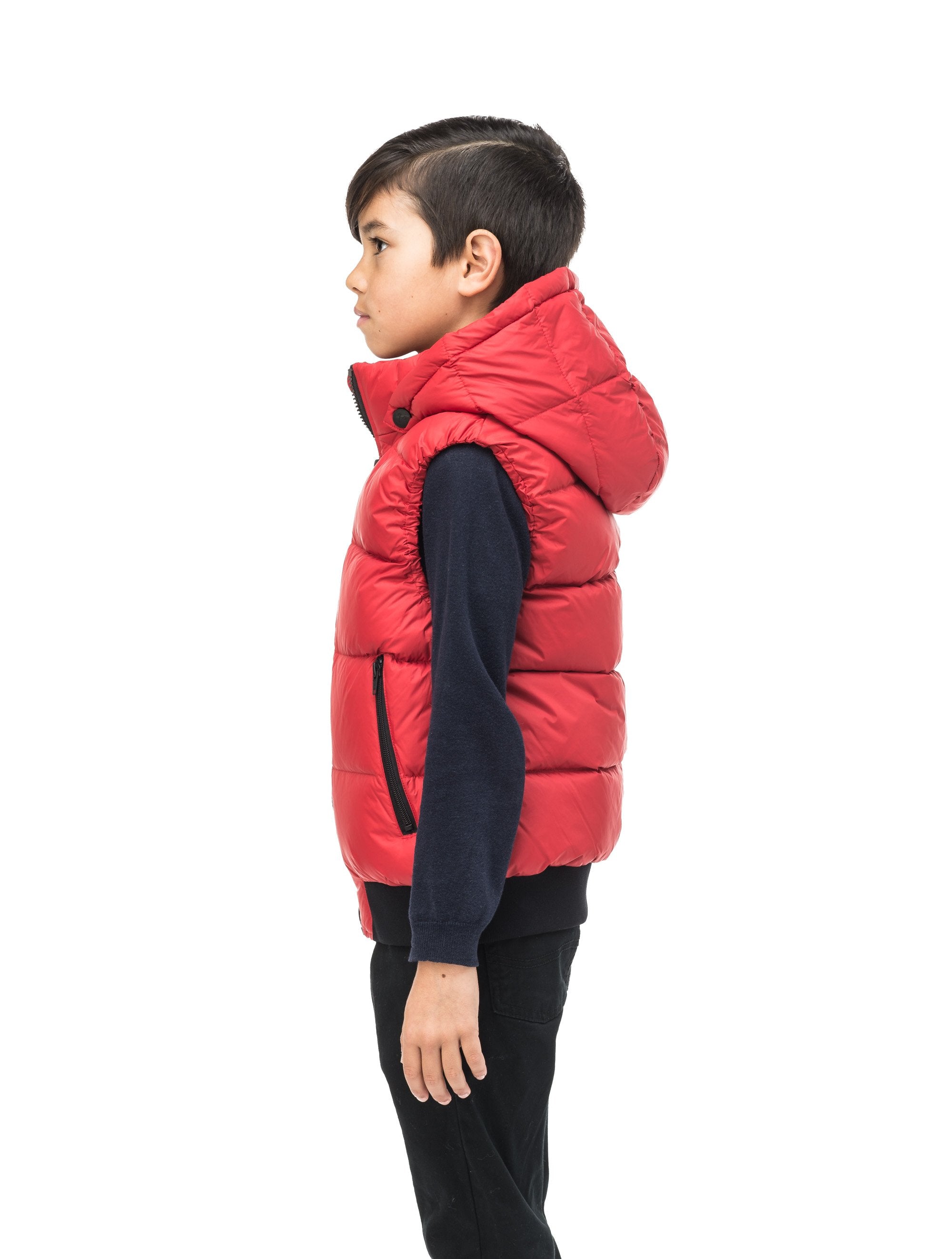 Boys red 2024 hooded vest