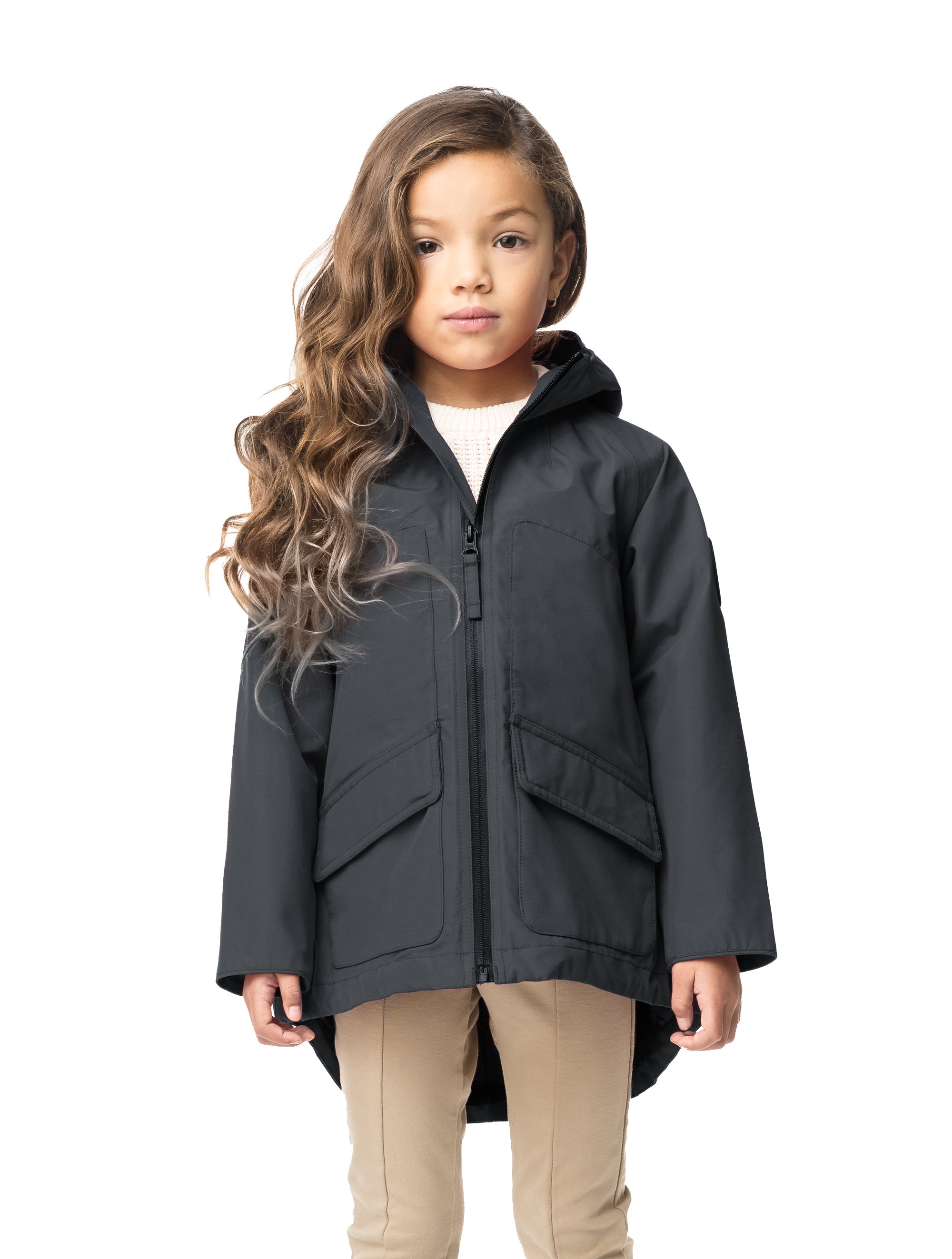 Kids black hot sale waterproof jacket