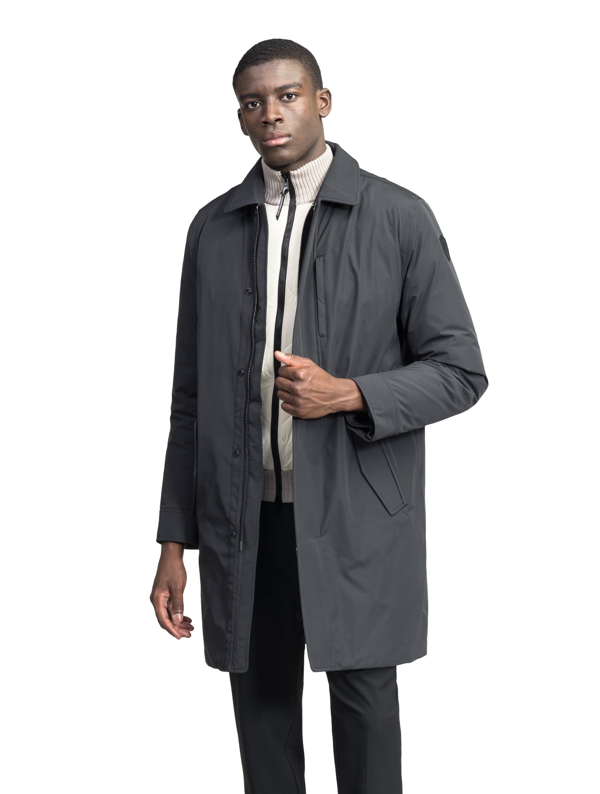 Mens dress raincoats full on sale length