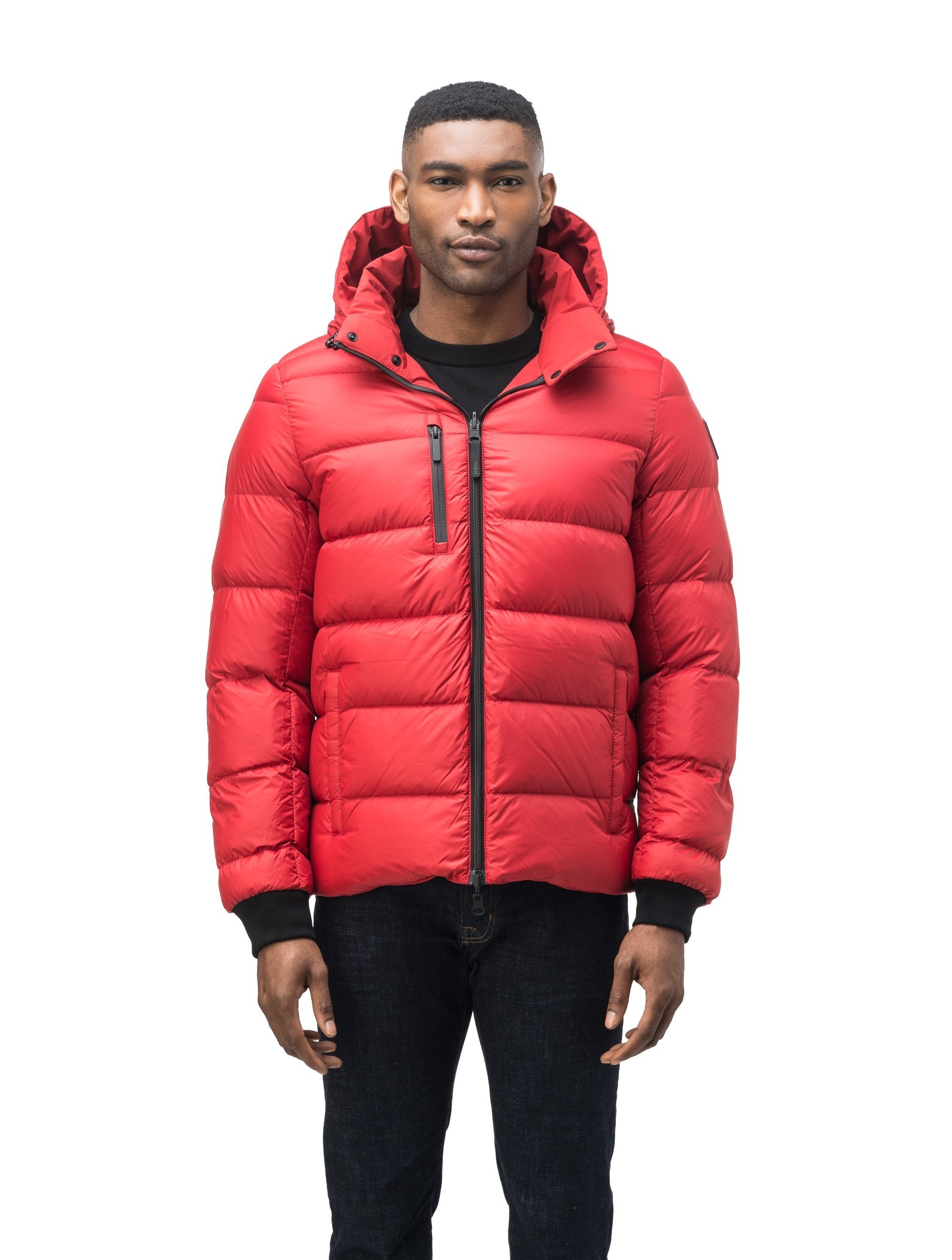 Next red 2025 padded jacket