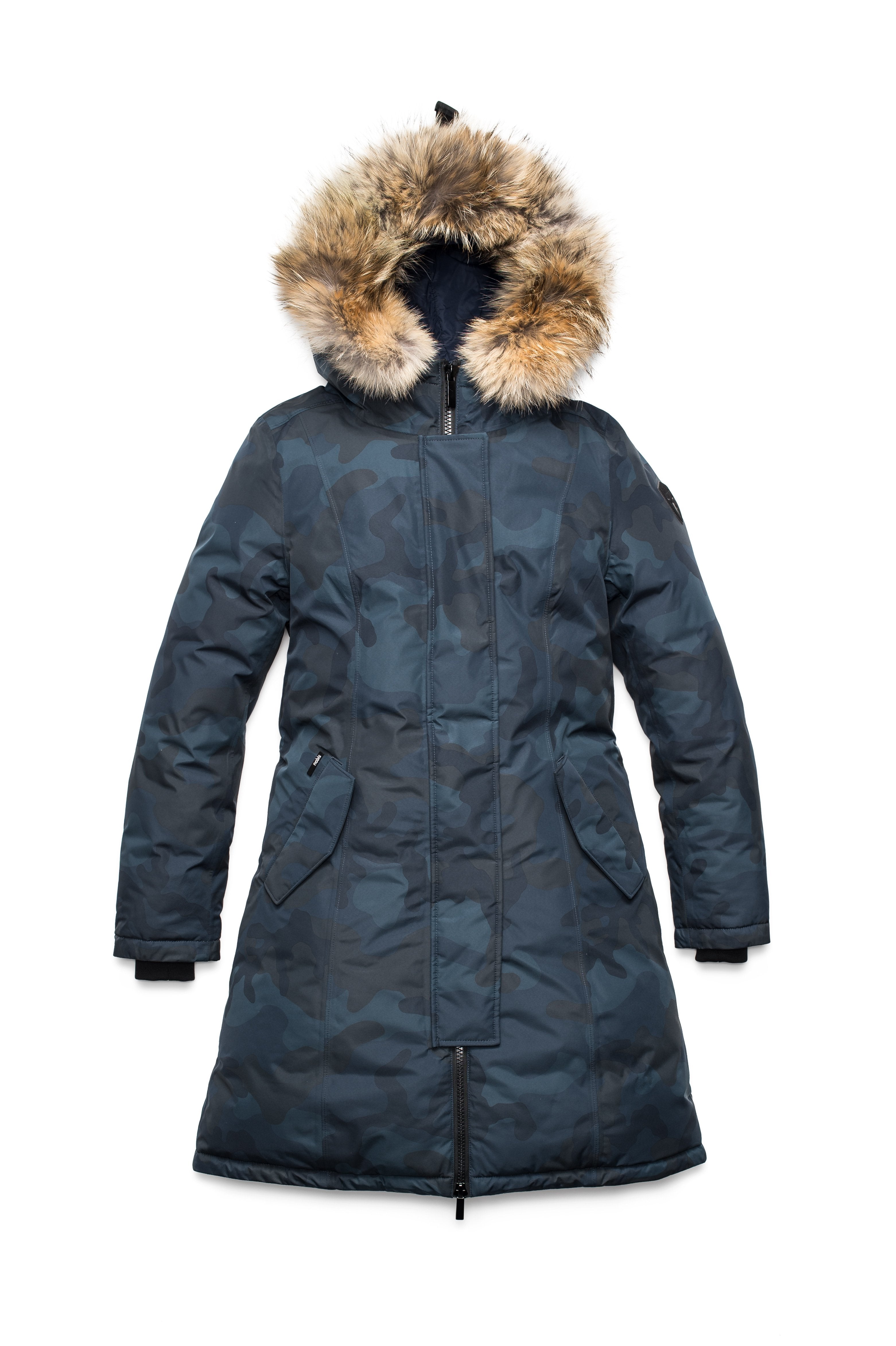 Navy blue parka on sale womens