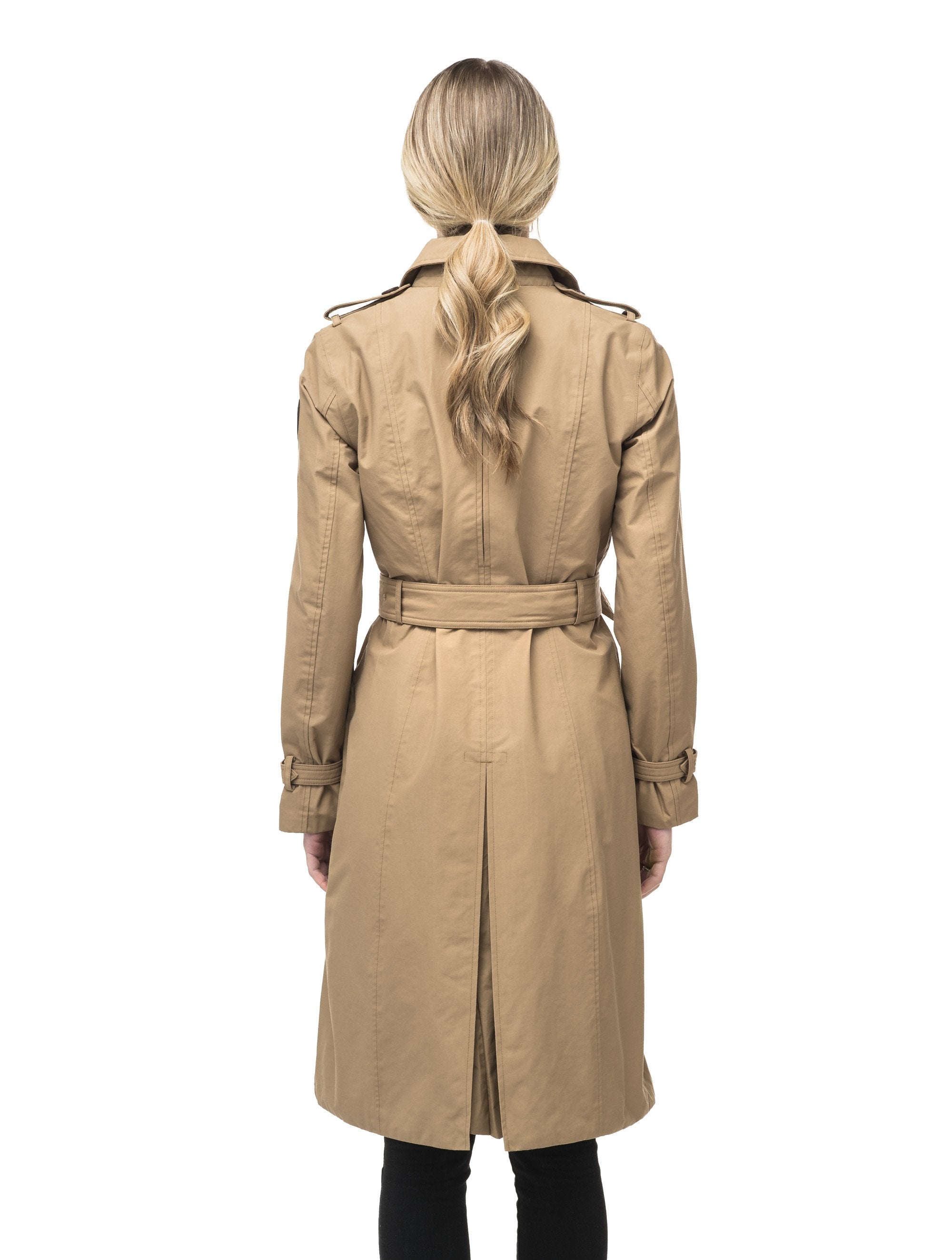 Knee length 2025 trench coat womens