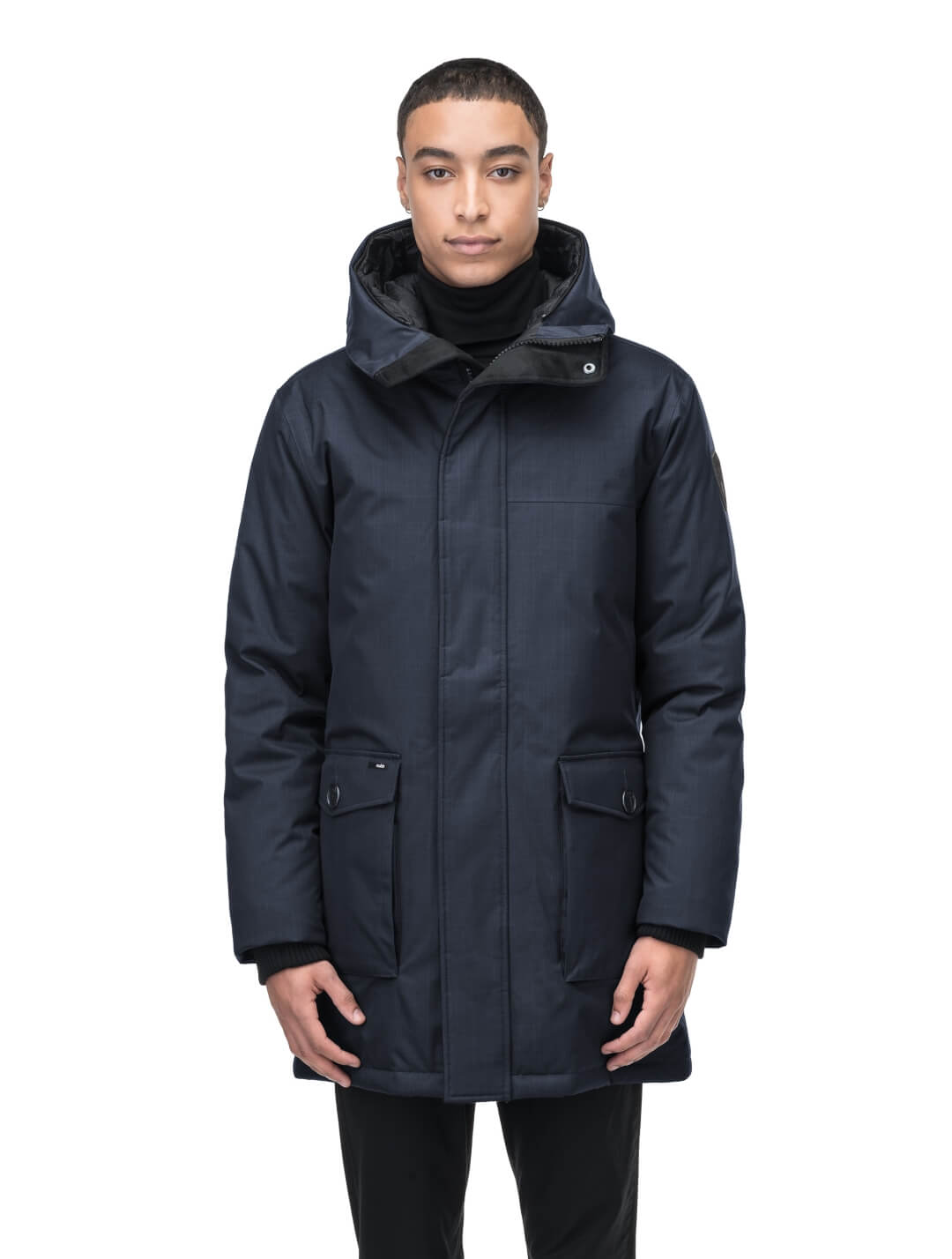 Men's thigh cheap length winter coat